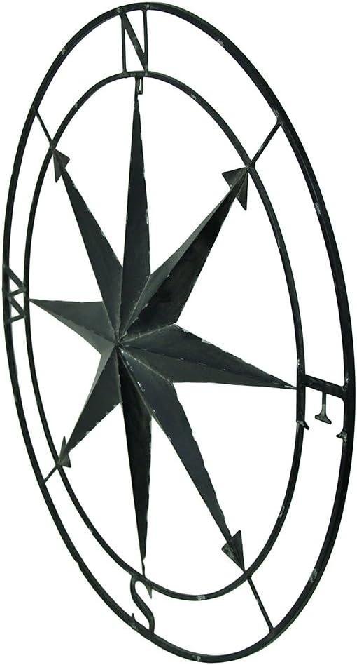Our Review: Large Black Nautical Compass Rose Metal Wall Decor