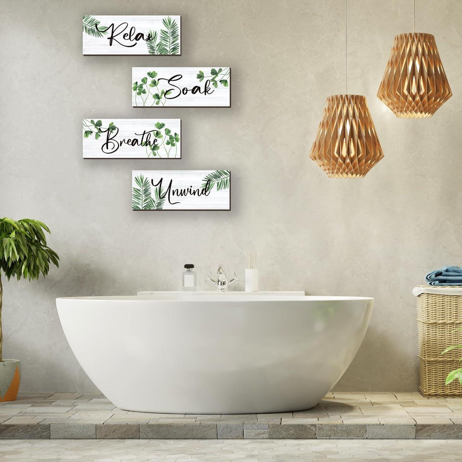 We Transformed Our Space with These Calming Green Farmhouse Signs