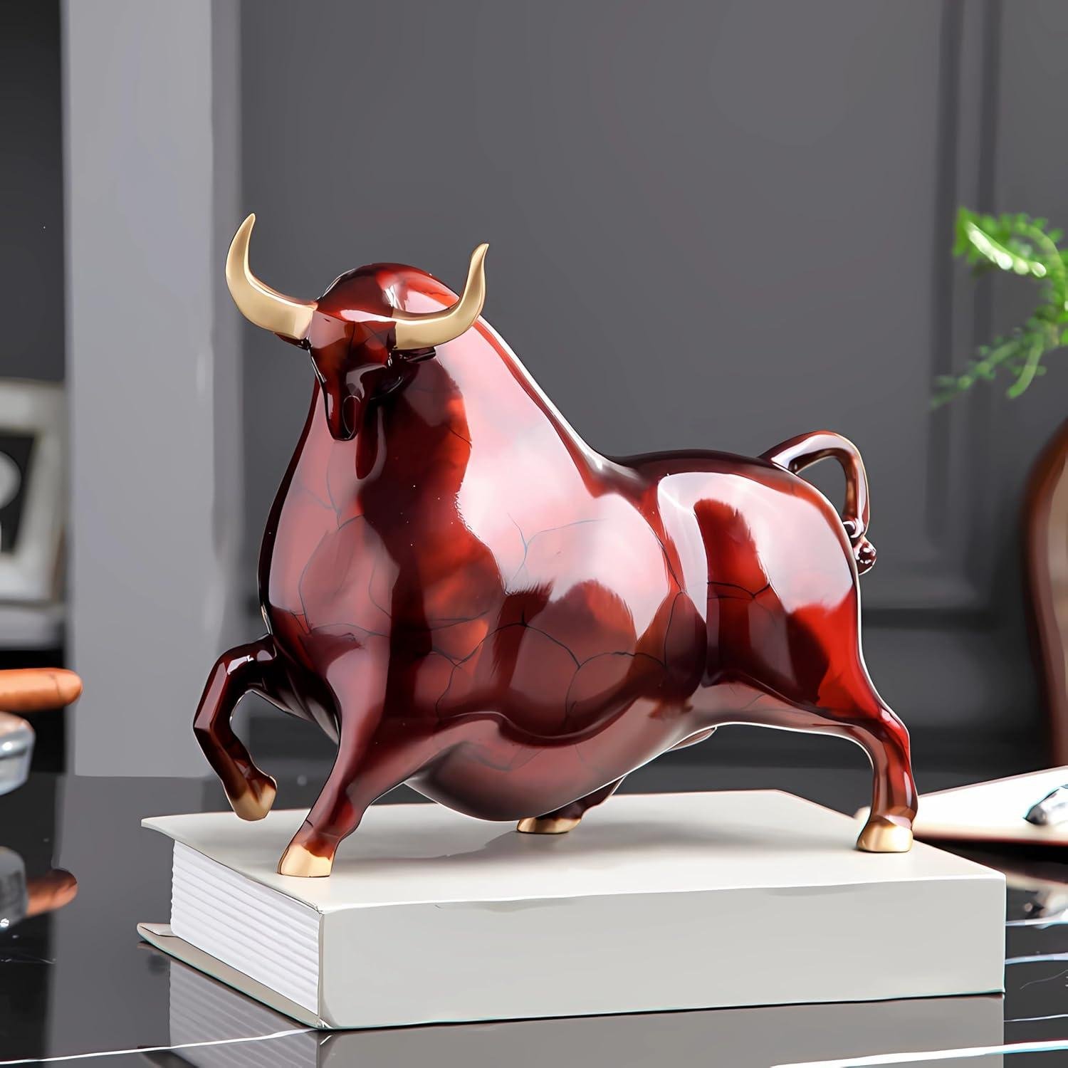 Why We Love the Colorful Copper Bull Ornament for Every Space