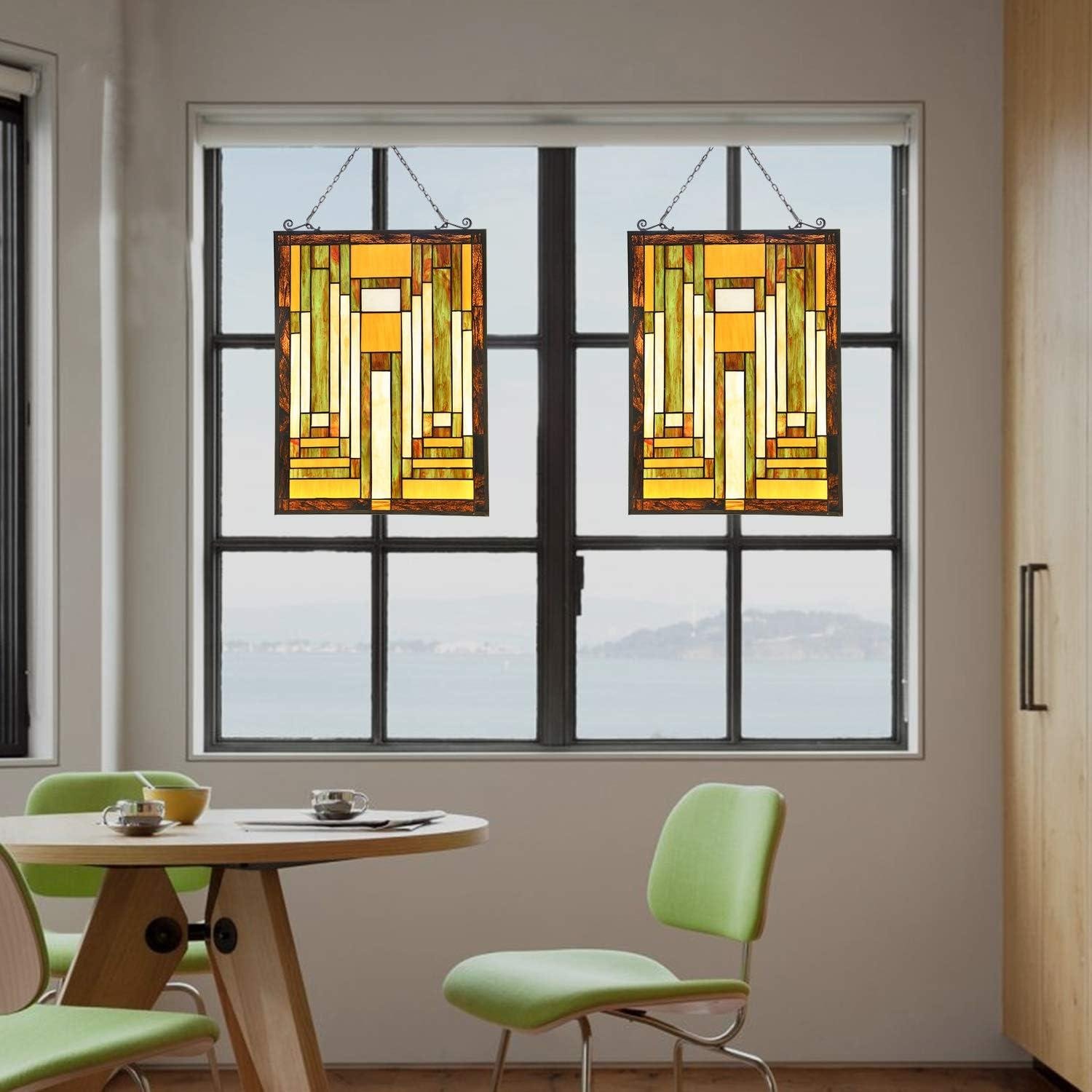 Brighten Our Home with Capulina Tiffany-Style Stained Glass Panels