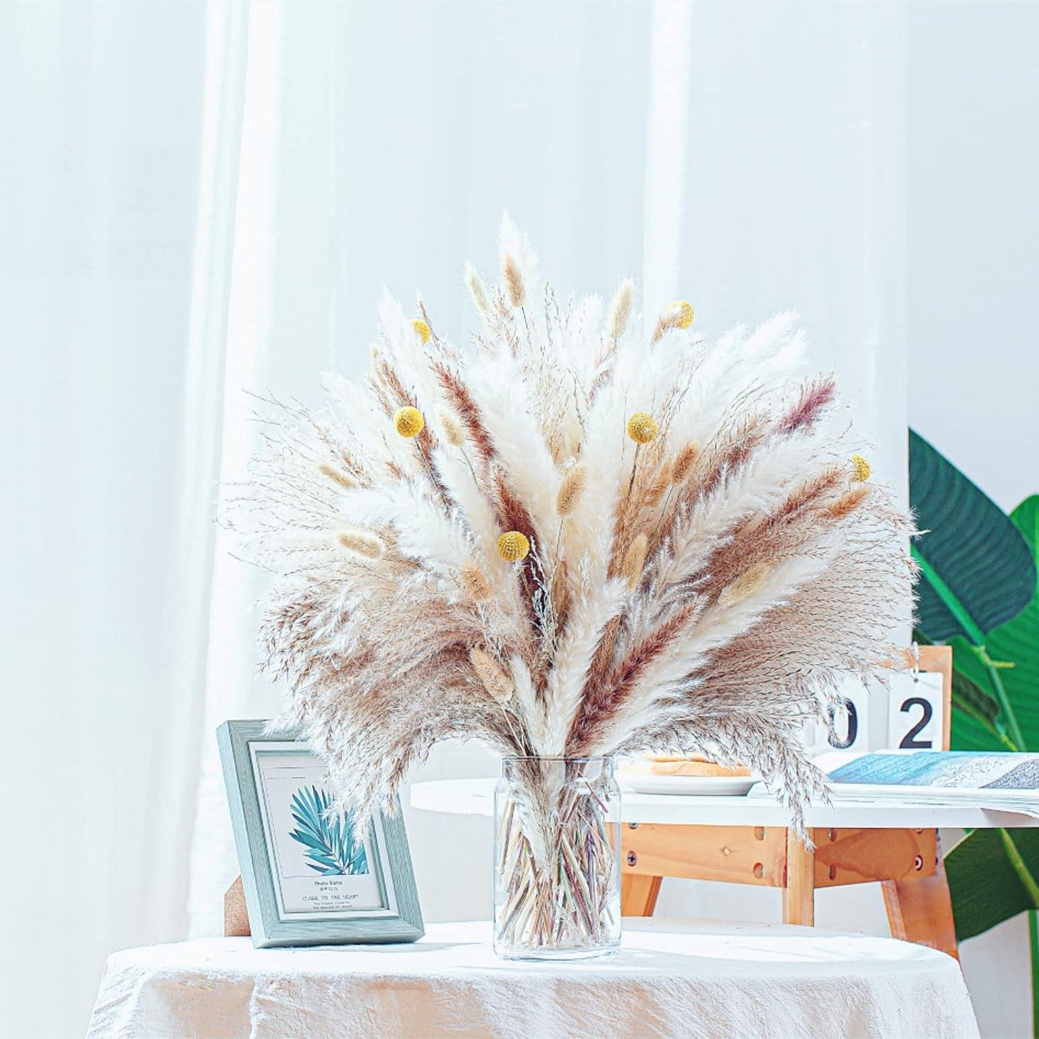 We Tried the 100PCS Natural Pampas Grass Bouquet: Wow!