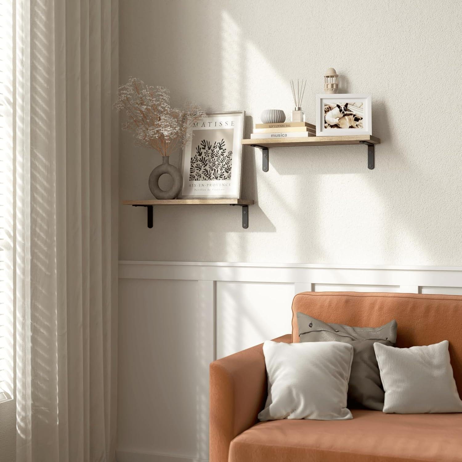 Our Take on RICHER HOUSE Rustic Wood Floating Shelves