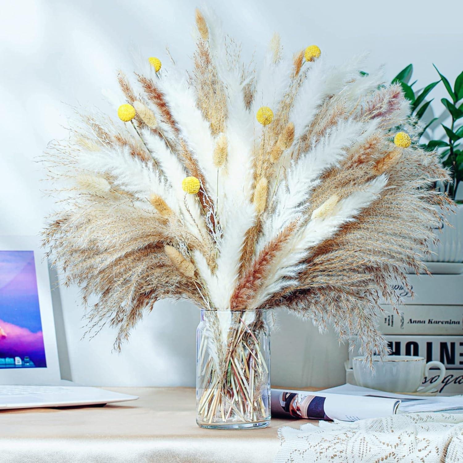 We Tried the 100PCS Natural Pampas Grass Bouquet: Wow!