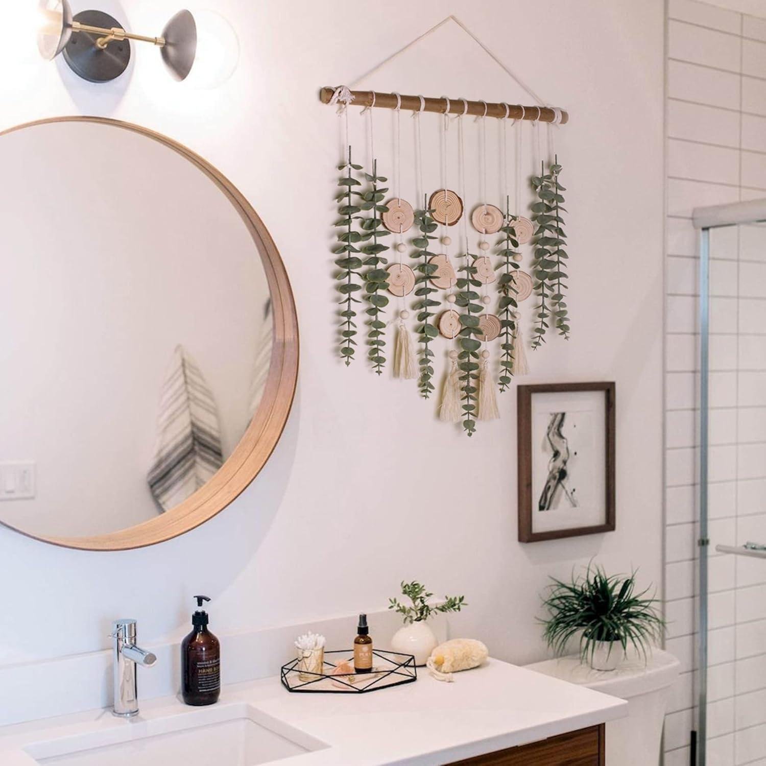 Our Fresh Take on Rustic Boho Eucalyptus Wall Decor