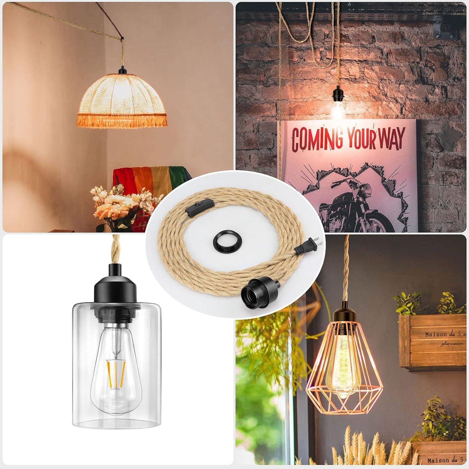 Our Farmhouse Pendant Light Cord: Simple DIY Elegance

ChatGPT: 

Our Farmhouse Hemp Rope Pendant Light: Easy DIY Charm