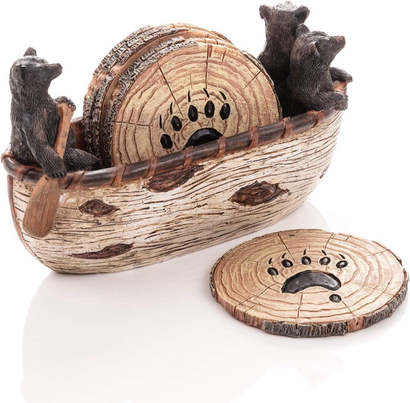 We Tested These Rustic Bear Coasters: Worth Every Penny