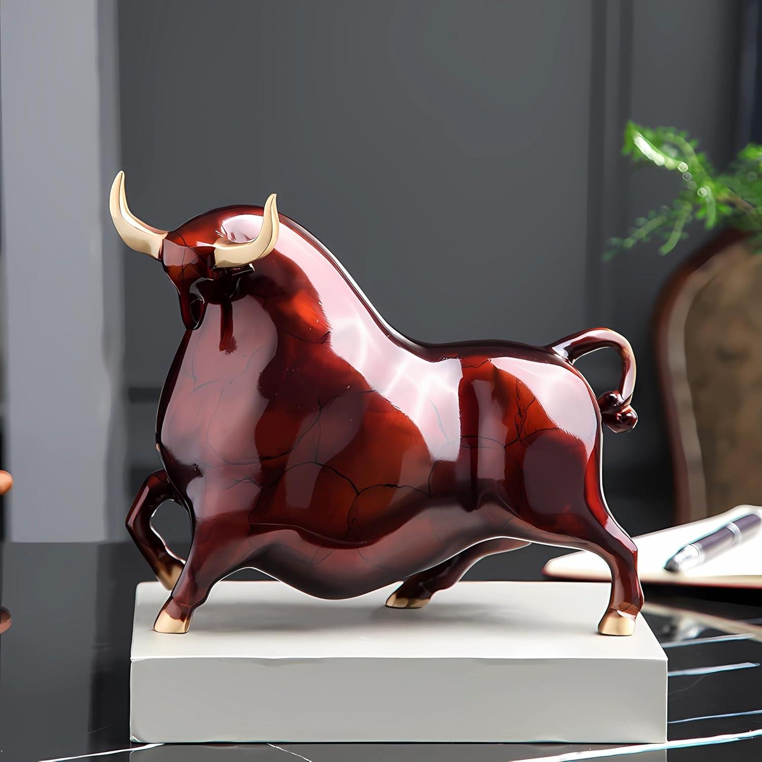 Why We Love the Colorful Copper Bull Ornament for Every Space