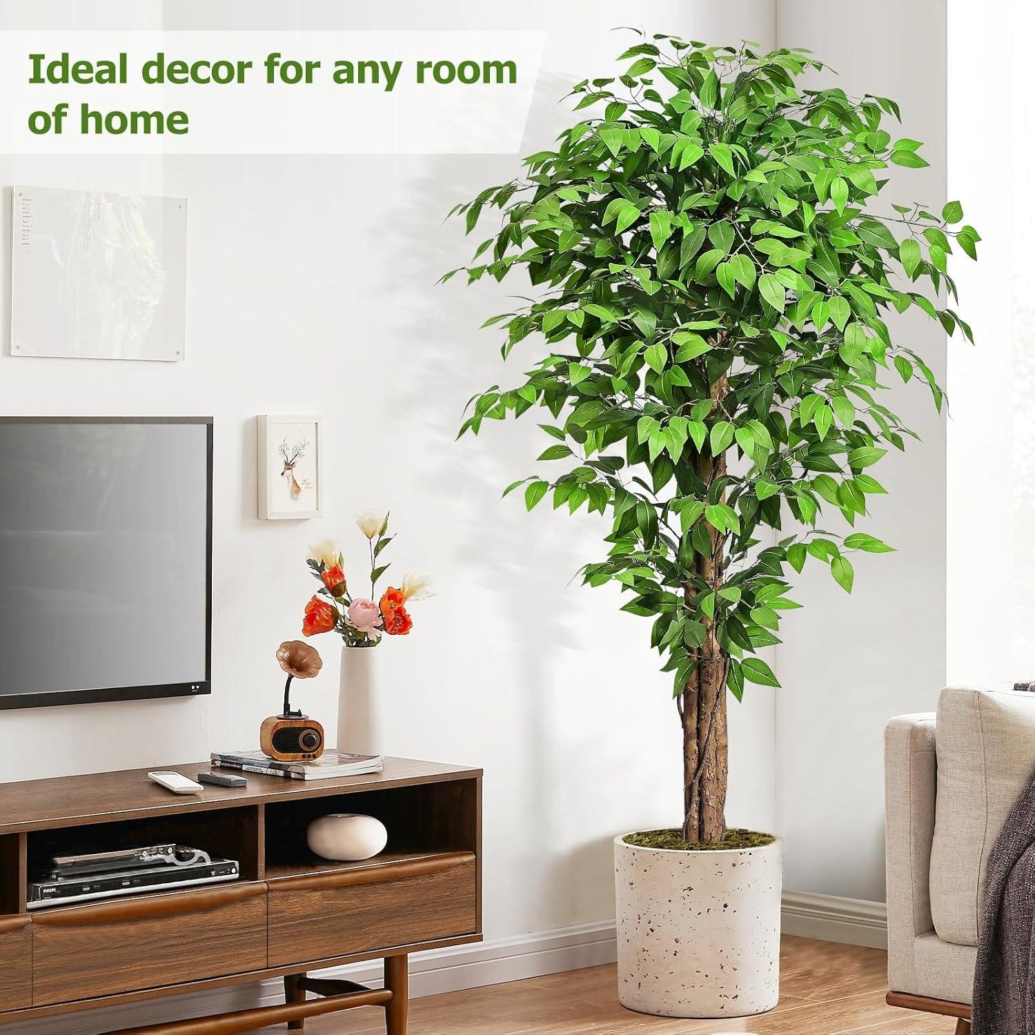 Our Honest Review: Keeplush 6.2ft Realistic Ficus Artificial Tree