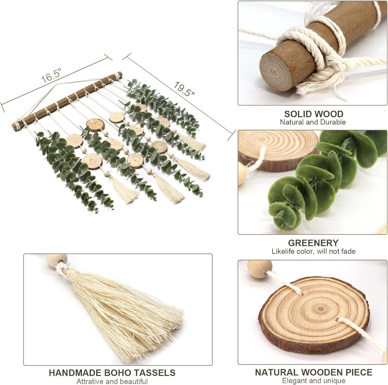 Our Fresh Take on Rustic Boho Eucalyptus Wall Decor
