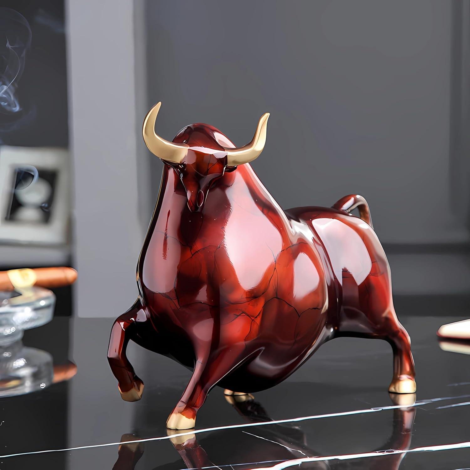 Why We Love the Colorful Copper Bull Ornament for Every Space