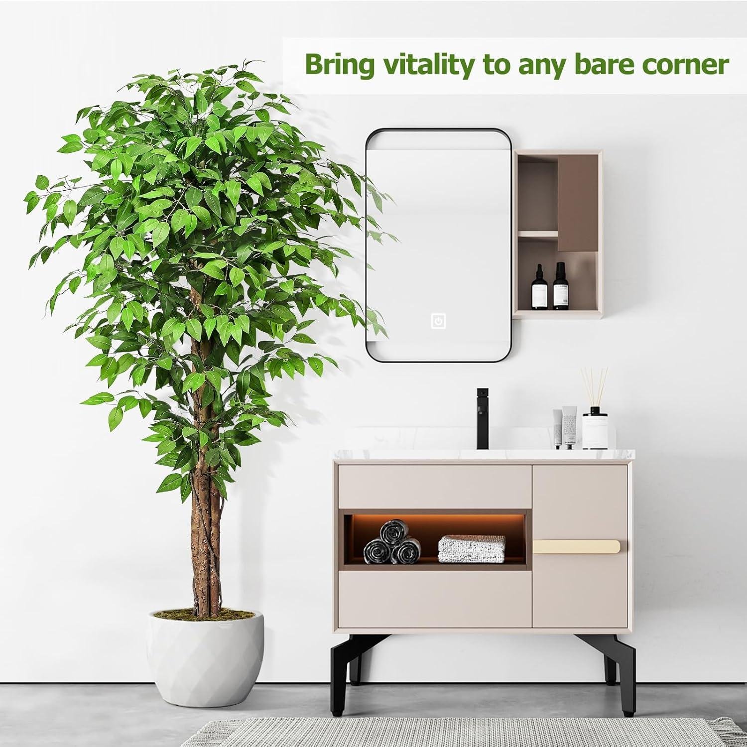 Our Honest Review: Keeplush 6.2ft Realistic Ficus Artificial Tree