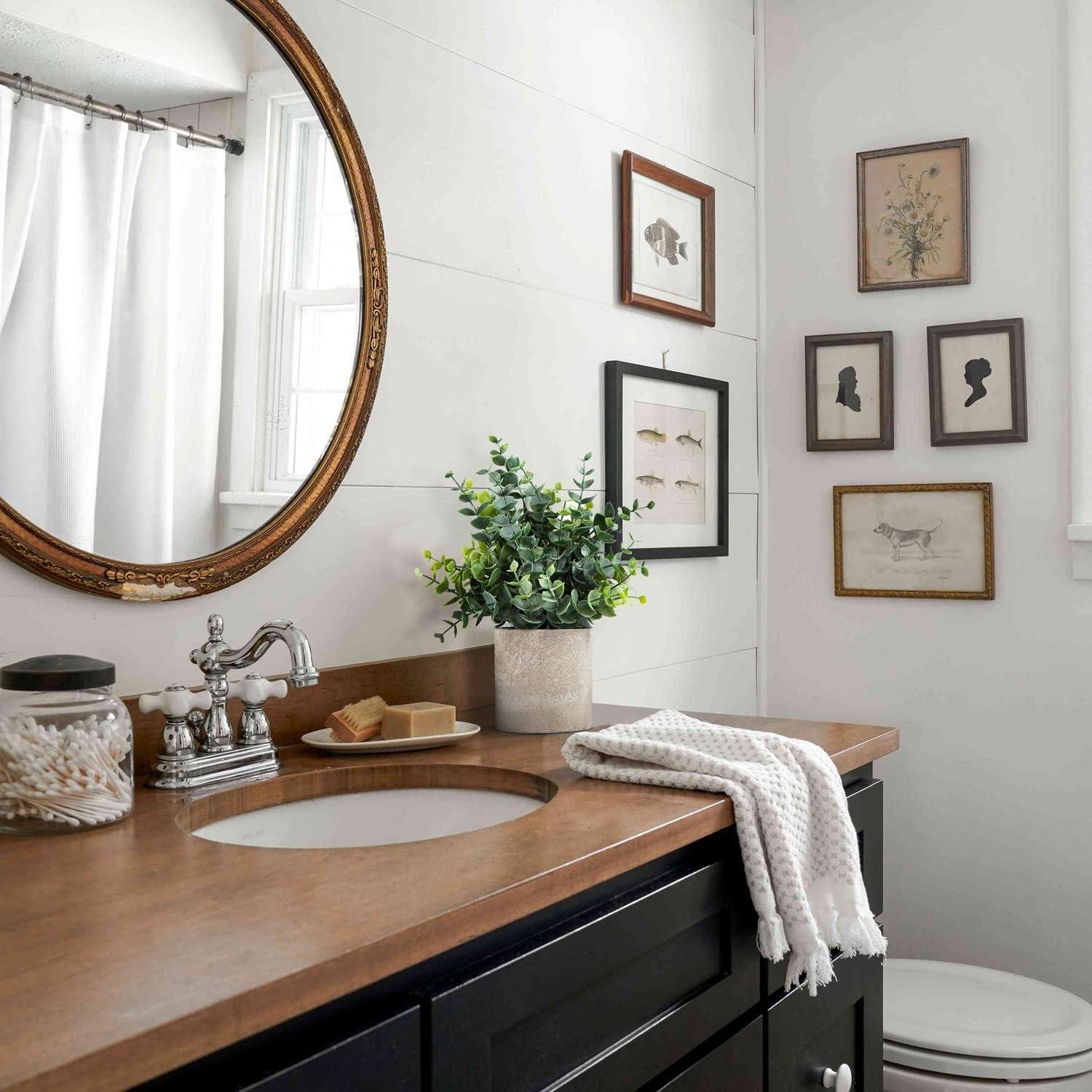 Our Review: Sage Green Eucalyptus Faux Plants for Easy Home Decor