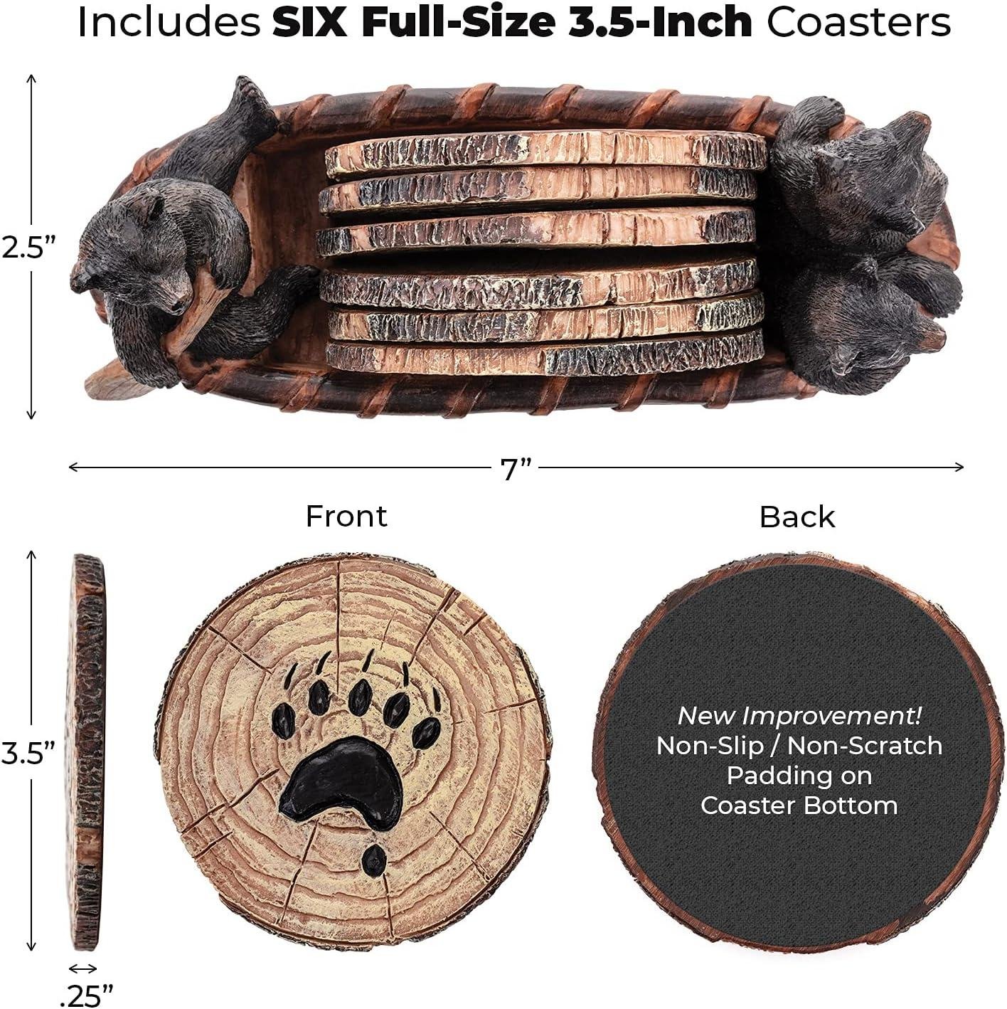 We Tested These Rustic Bear Coasters: Worth Every Penny