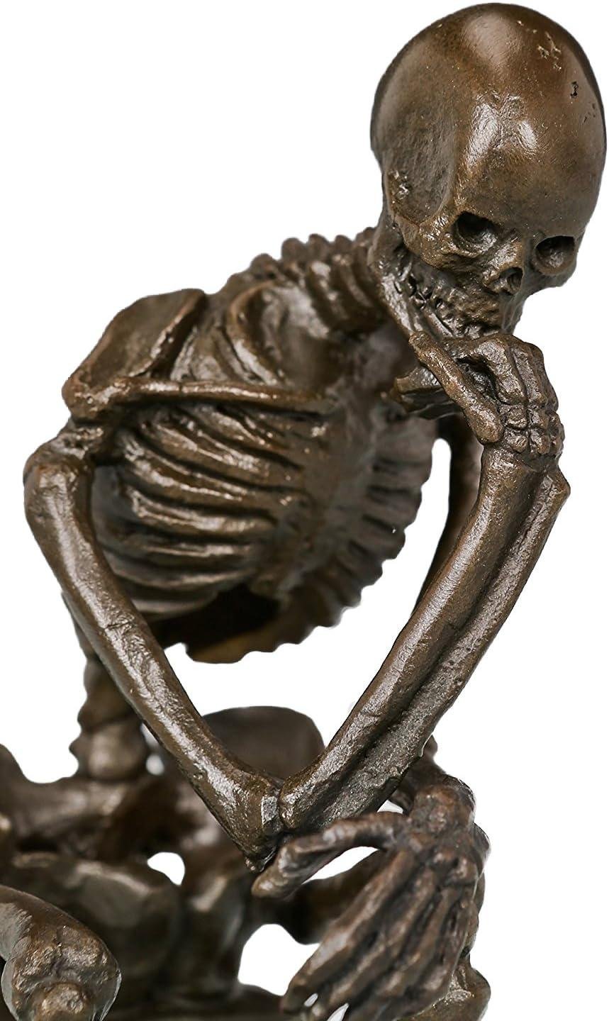 Our Review of the Skeleton Thinker TPE-998 Bronze Statue Decor