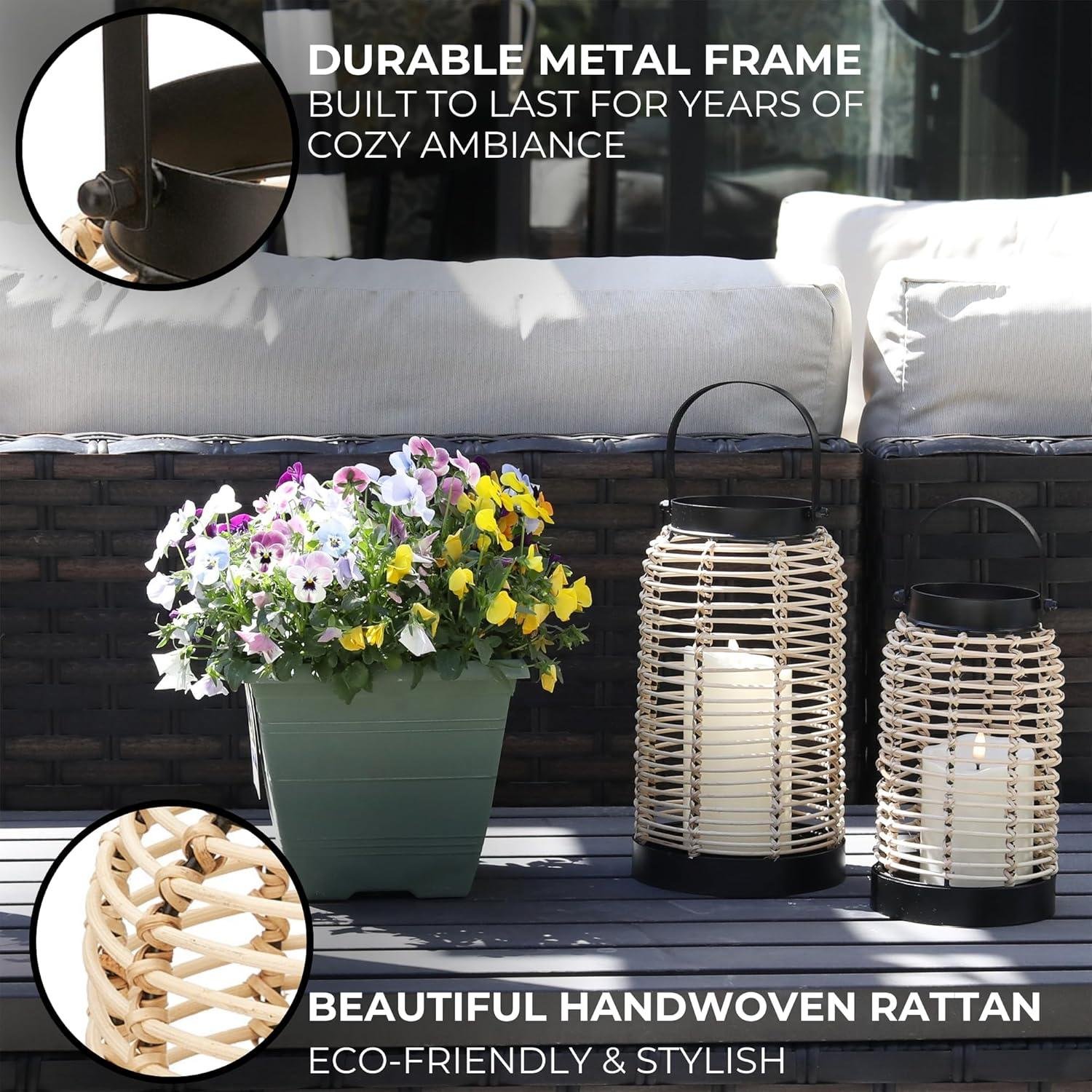 We've Found the Perfect Boho Rattan Lanterns for You