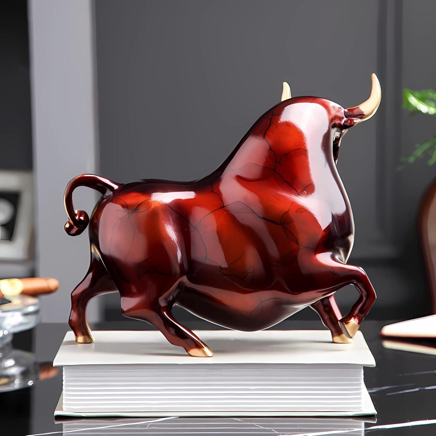 Why We Love the Colorful Copper Bull Ornament for Every Space