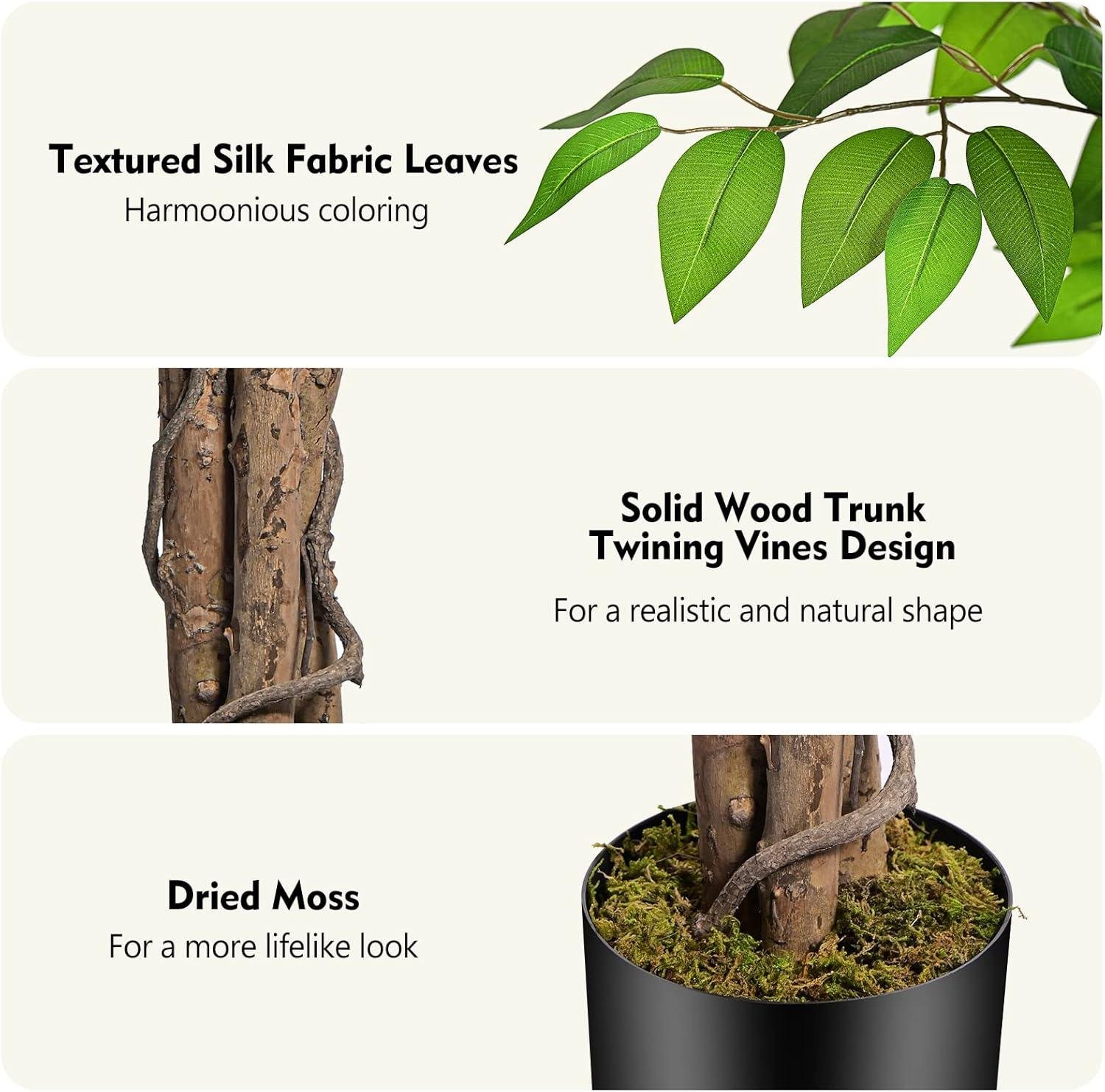 Our Honest Review: Keeplush 6.2ft Realistic Ficus Artificial Tree
