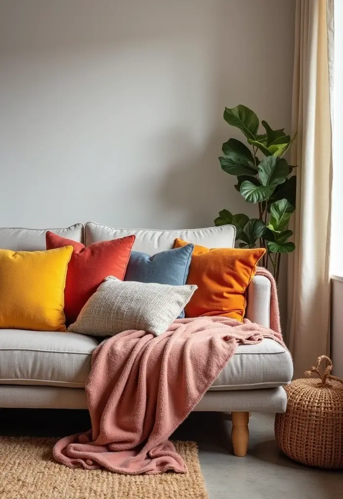 Step By Step Guide: How to Achieve a Stunning Living Room Makeover on a Budget - 4. Accessorize with Textiles