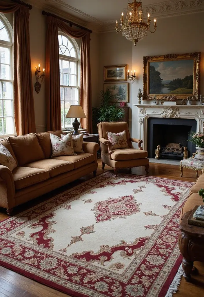10 Stunning 9x12 Rugs That Will Transform Your Living Room Into a Cozy Haven! - 8. Classic Elegance