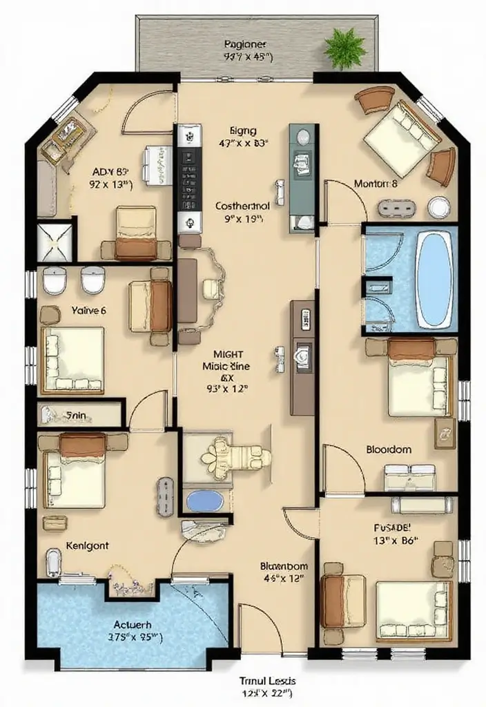 15 Jaw-Dropping Barndominium Floor Plans That Maximize Space like Never Before! - 12. The Family-Friendly Layout