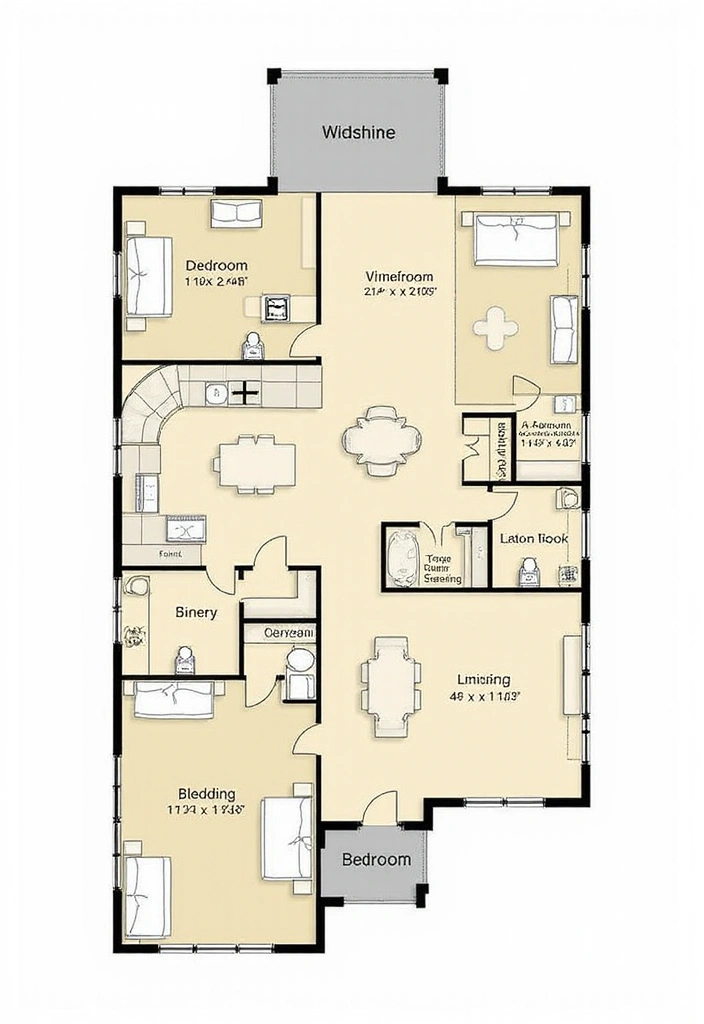 15 Jaw-Dropping Barndominium Floor Plans That Maximize Space like Never Before! - 2. L-Shaped Floor Plan for Efficiency