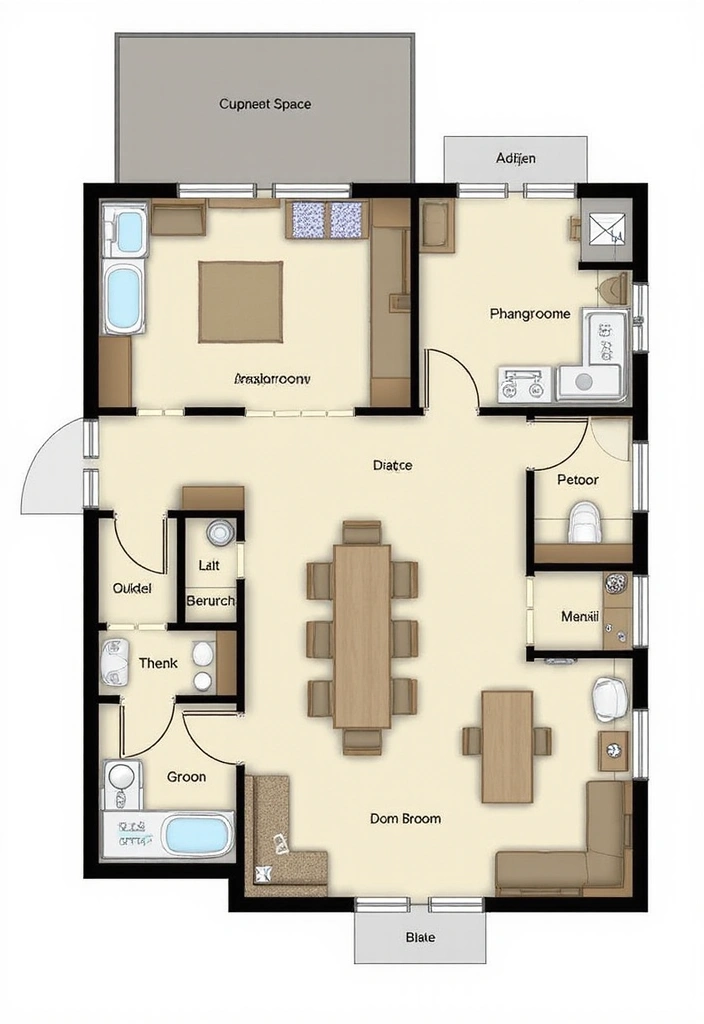 15 Jaw-Dropping Barndominium Floor Plans That Maximize Space like Never Before! - 5. Multi-Functional Spaces for Modern Living