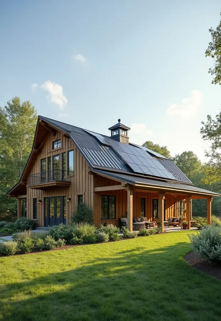 15 Jaw-Dropping Barndominium Floor Plans That Maximize Space like Never Before! - 7. Sustainable Designs with Eco-Friendly Features