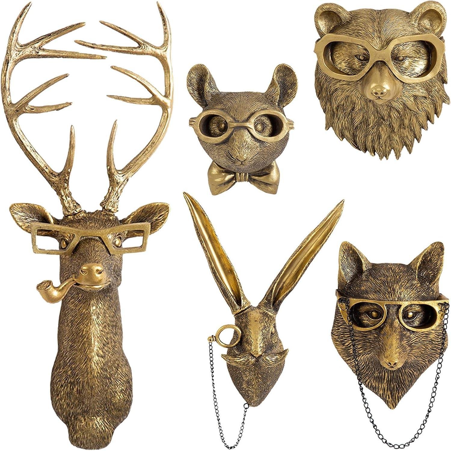 Our Review: GUASDIE Resin Animal Head Wall Decor for Stylish Homes