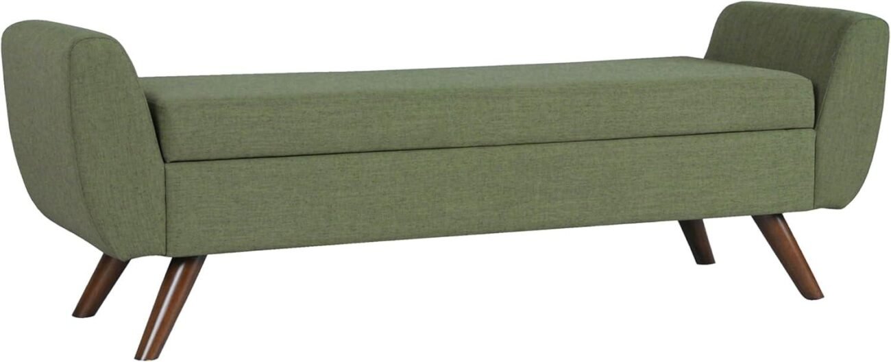 Our Review: HomePop Modern Olive Green Storage Bench for Every Room