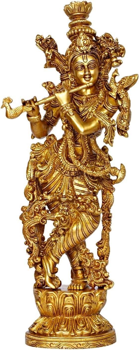 Our Review of the Liv Brass Krishna Statue: Elegant Decor & Spiritual Blessings