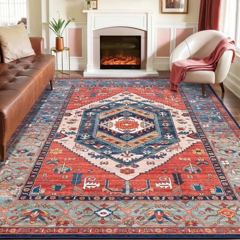 Our Honest Review: SERISSA 8×10 Boho Rug for Cozy Living Spaces