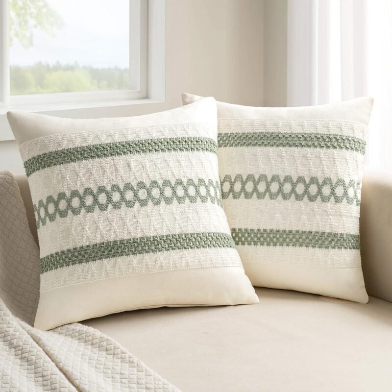 We Elevate Home Decor with MIULEE Sage Green Pillows