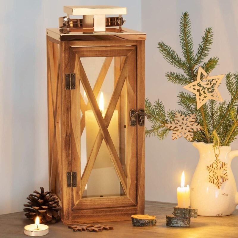 Our Review: Elegant Wooden Candle Lantern Set for Cozy Home & Garden