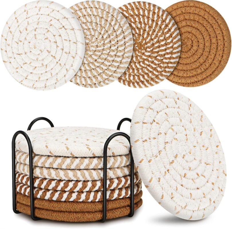 Our Review of Eco-Friendly Boho Coasters: Stylish Table Protection