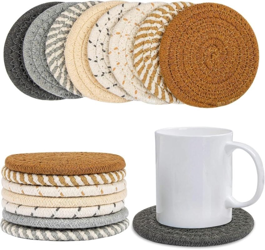 We Tried Colorful Woven Coasters That Save Furniture