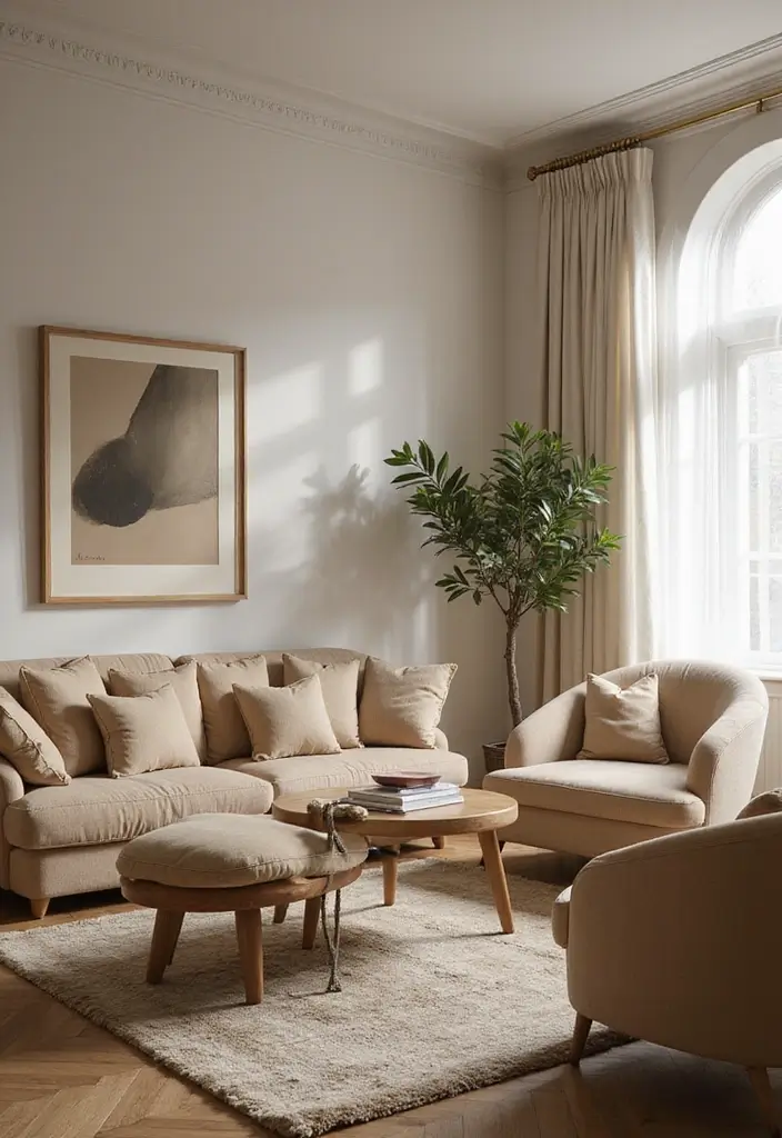 25 Mediterranean Living Room Decor Ideas That'll Make You Feel Like You're on Vacation! - 19. Soft, Curvy Furniture