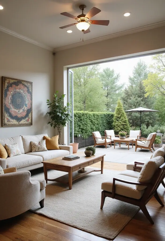 25 Mediterranean Living Room Decor Ideas That'll Make You Feel Like You're on Vacation! - 20. Indoor-Outdoor Flow