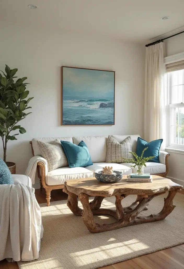 25 Mediterranean Living Room Decor Ideas That'll Make You Feel Like You're on Vacation! - 8. Coastal Elements