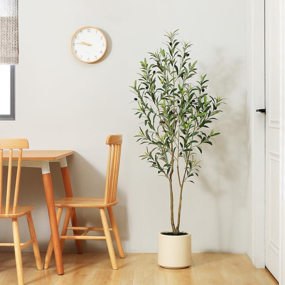 Our Review of LOMANTO's 5ft Faux Olive Tree: Elegant Home Decor That Lasts