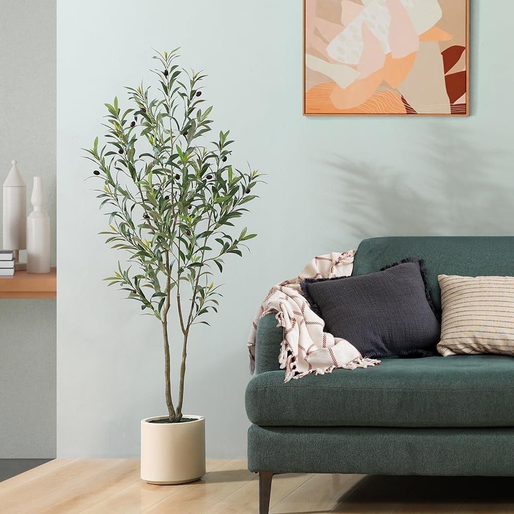 Our Review of LOMANTO's 5ft Faux Olive Tree: Elegant Home Decor That Lasts