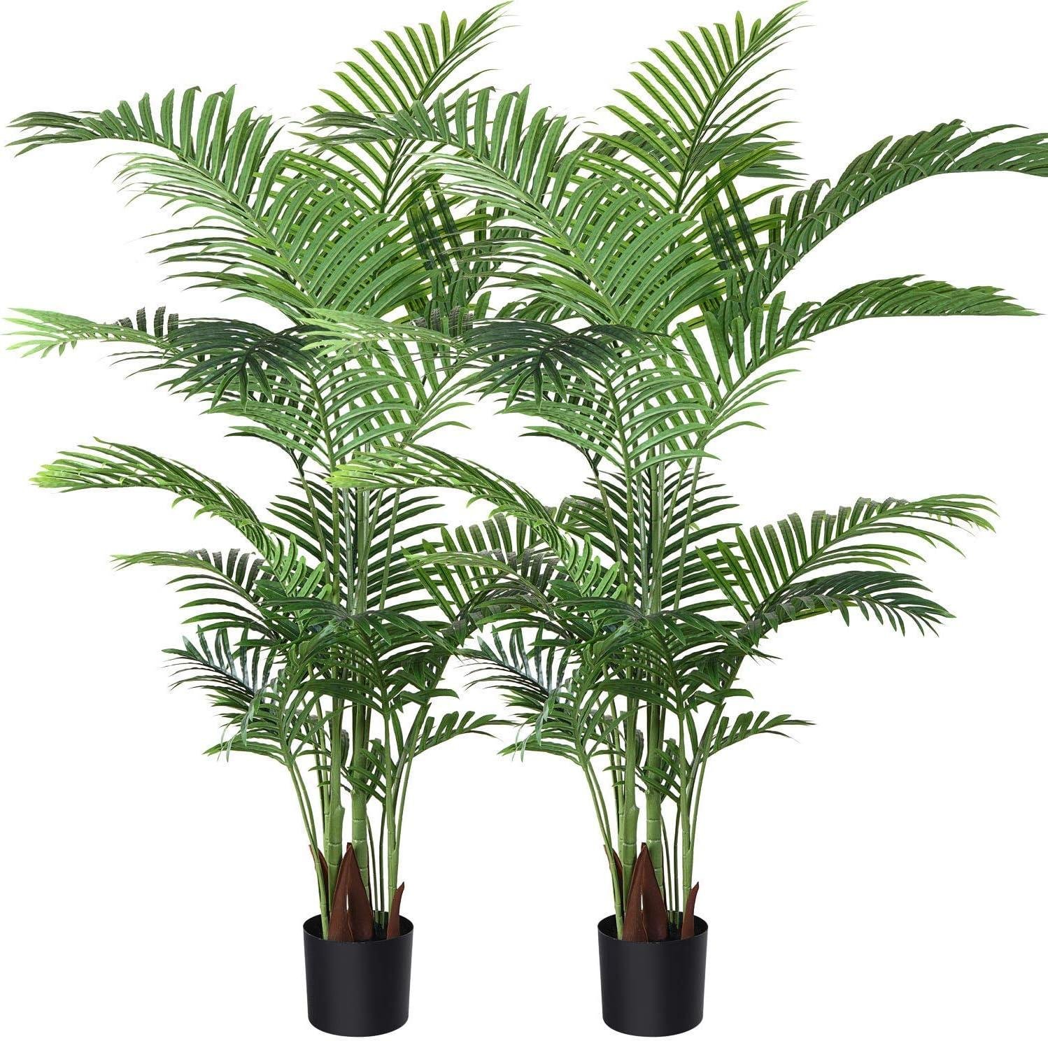 Why We Love the Fopamtri 5ft Artificial Areca Palm Tree (Set of 2)