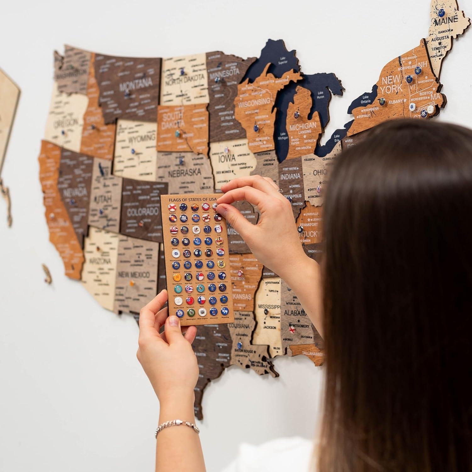Our Review: Enjoy The Wood 3D USA Map - Perfect Travel Tracker Wall Art
