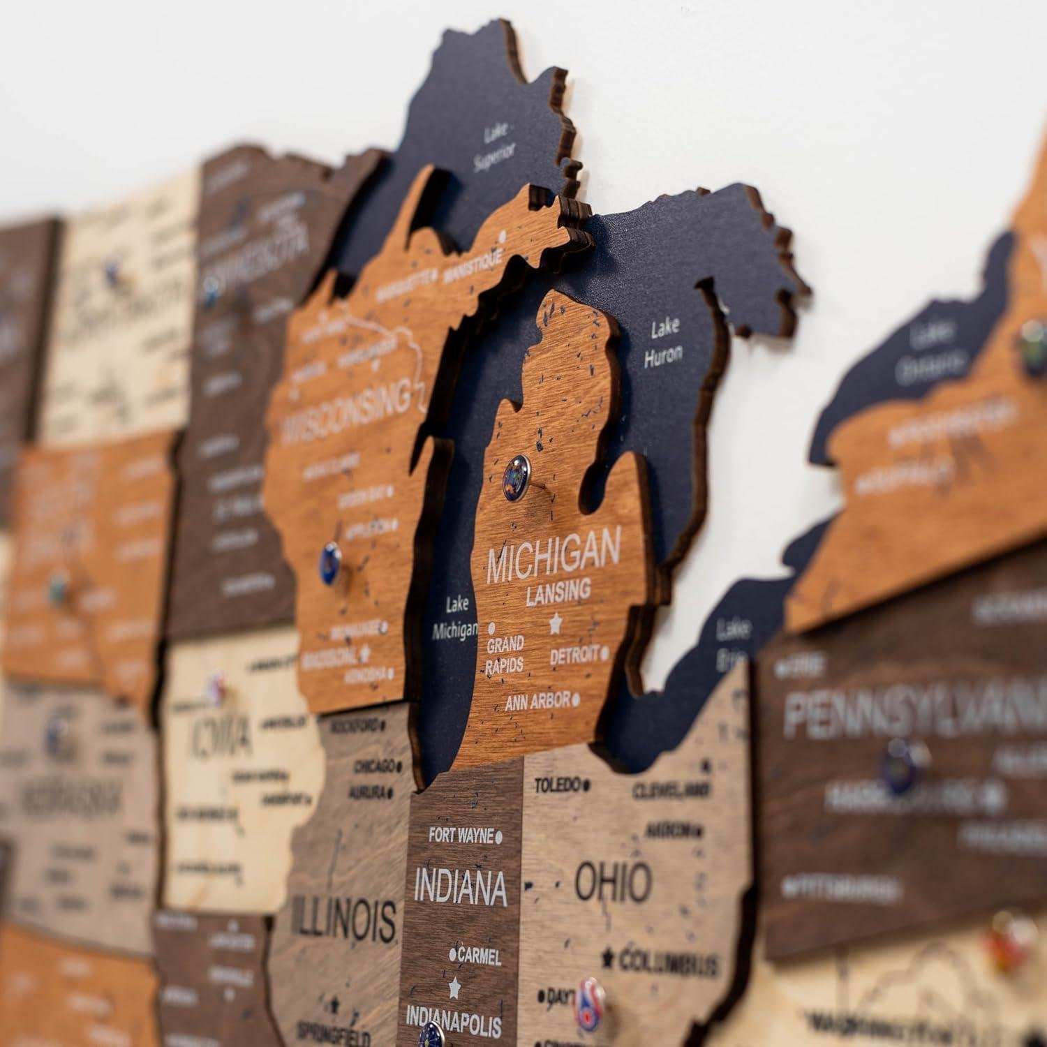 Our Review: Enjoy The Wood 3D USA Map - Perfect Travel Tracker Wall Art