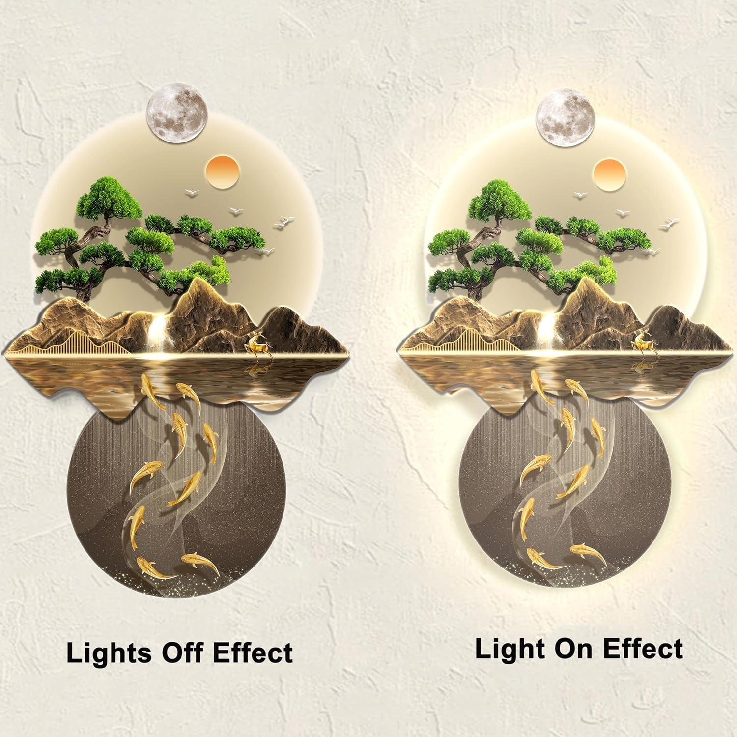 Our Review of 3D LED Wall Art: Elegant Chinese Sculptures for Home