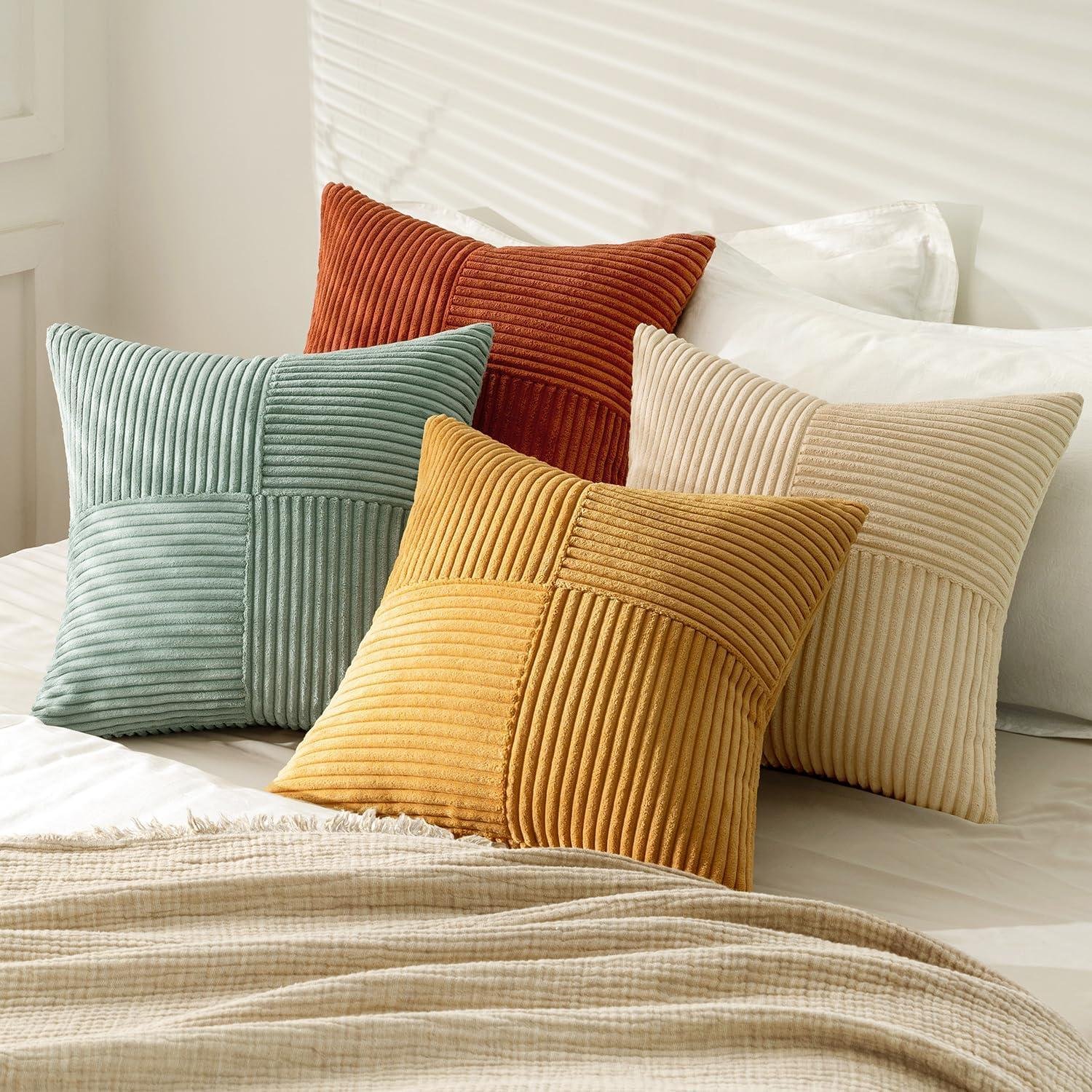 Cozy Fall Vibes: Our Review of MIULEE Corduroy Pillows