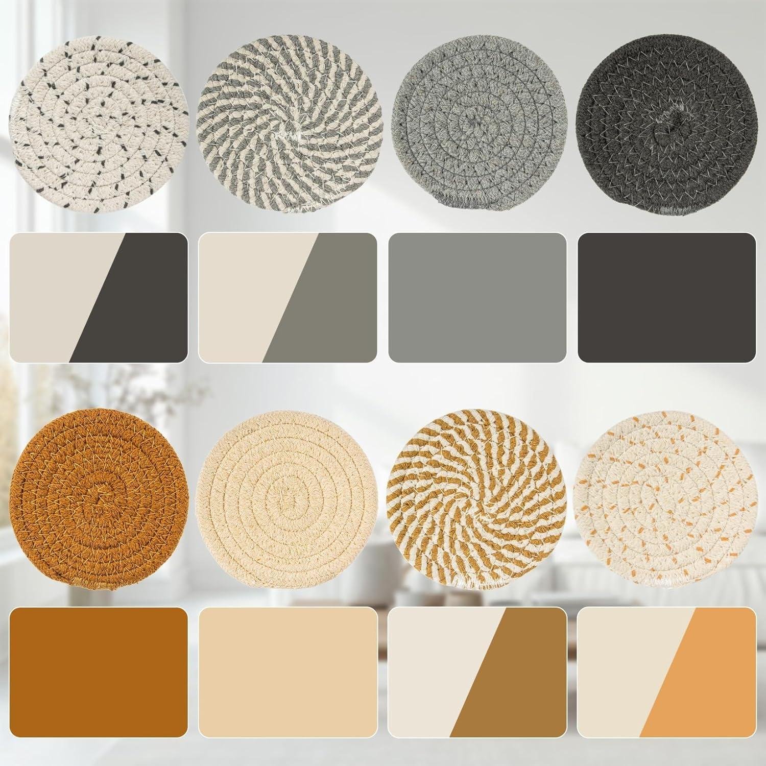 We Tried Colorful Woven Coasters That Save Furniture