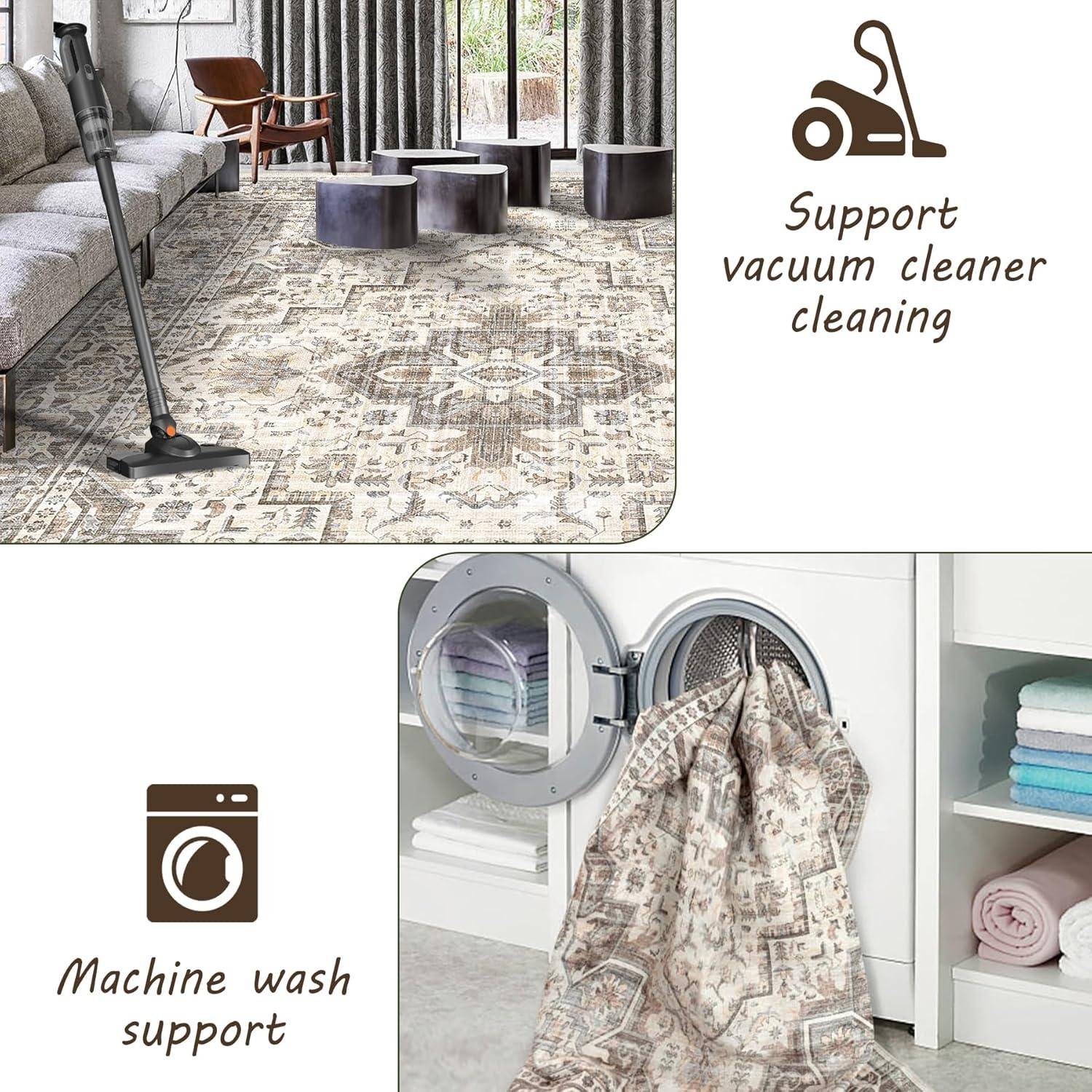 Our Review of the Washable Vintage 8x10 Area Rug for Cozy Homes