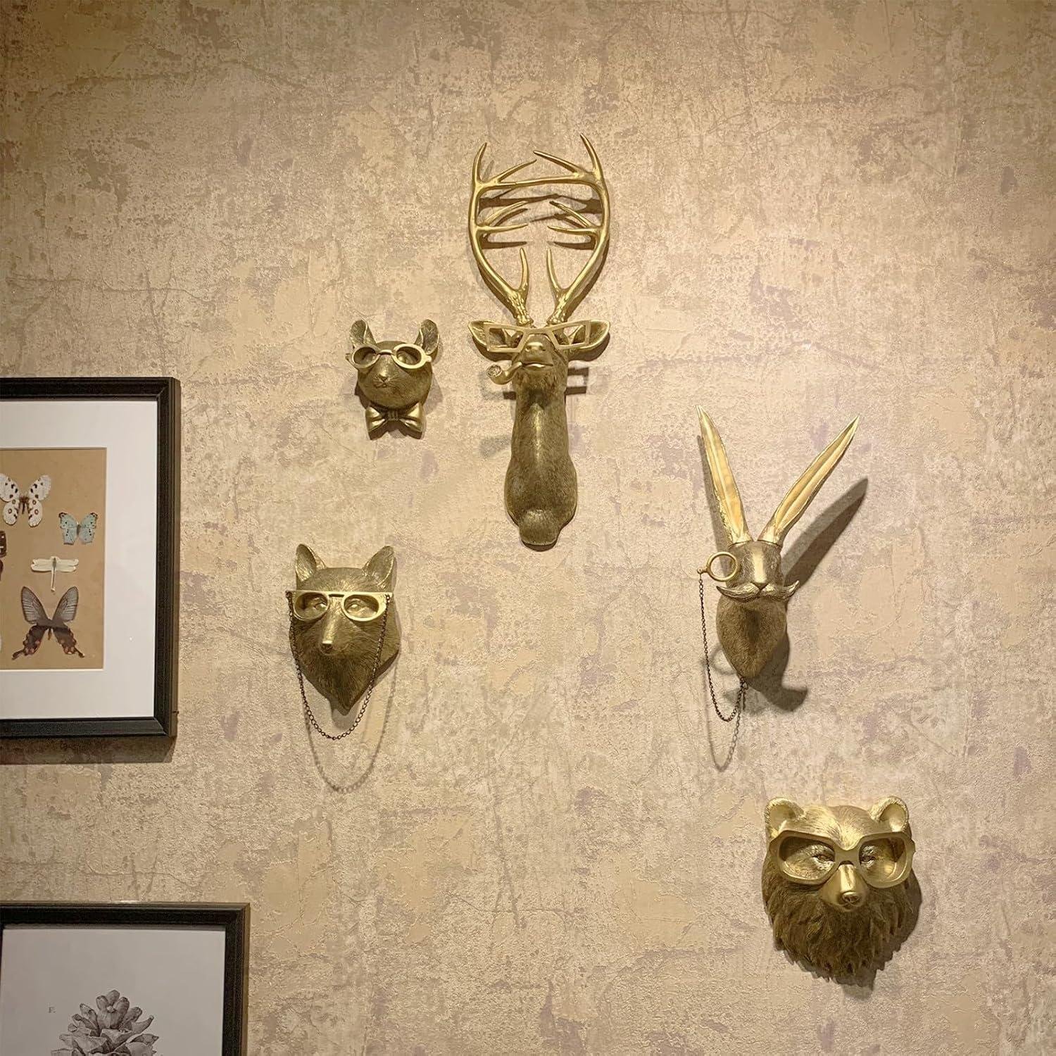 Our Review: GUASDIE Resin Animal Head Wall Decor for Stylish Homes