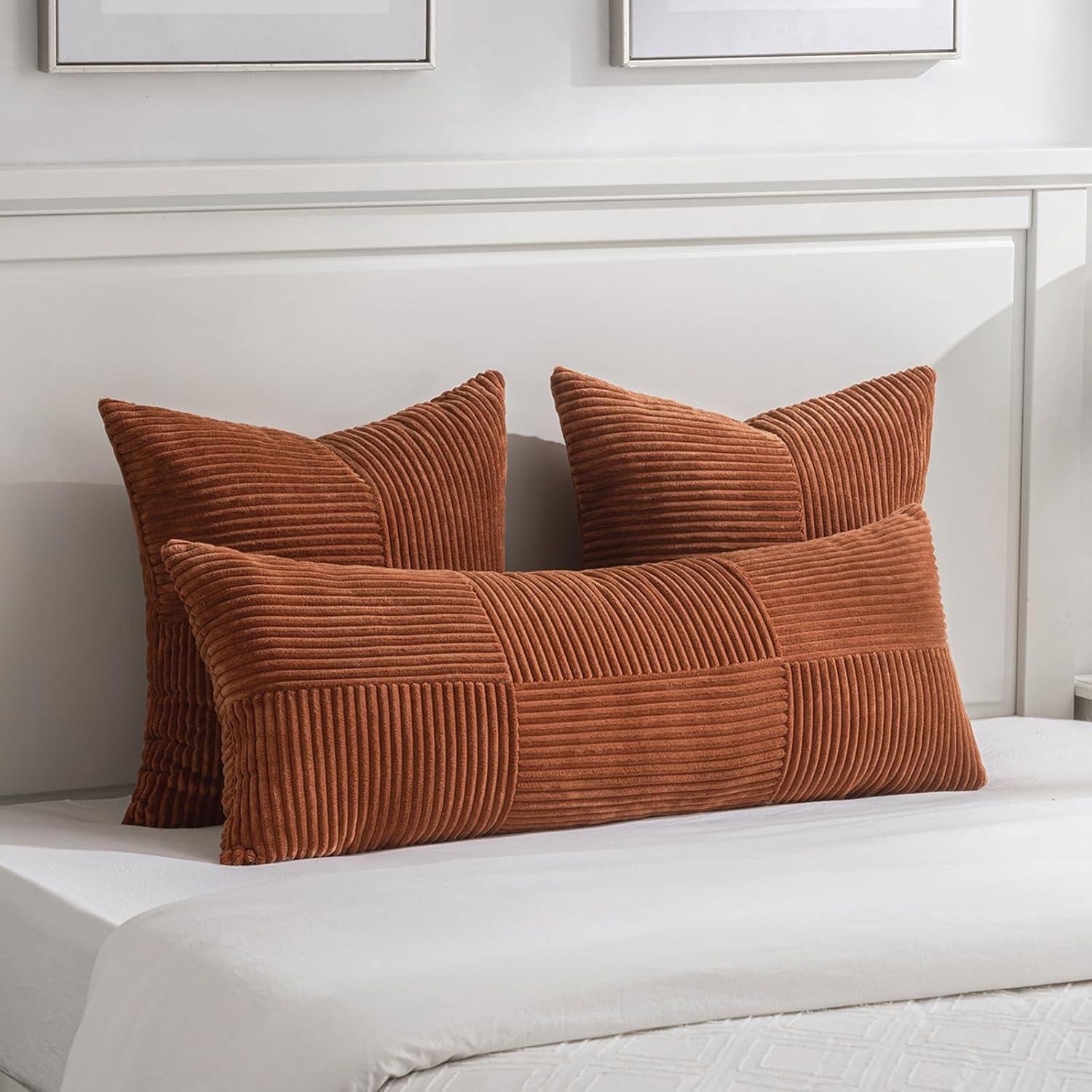 We Tried Fancy Homi's Rust Boho Throw Pillow Covers