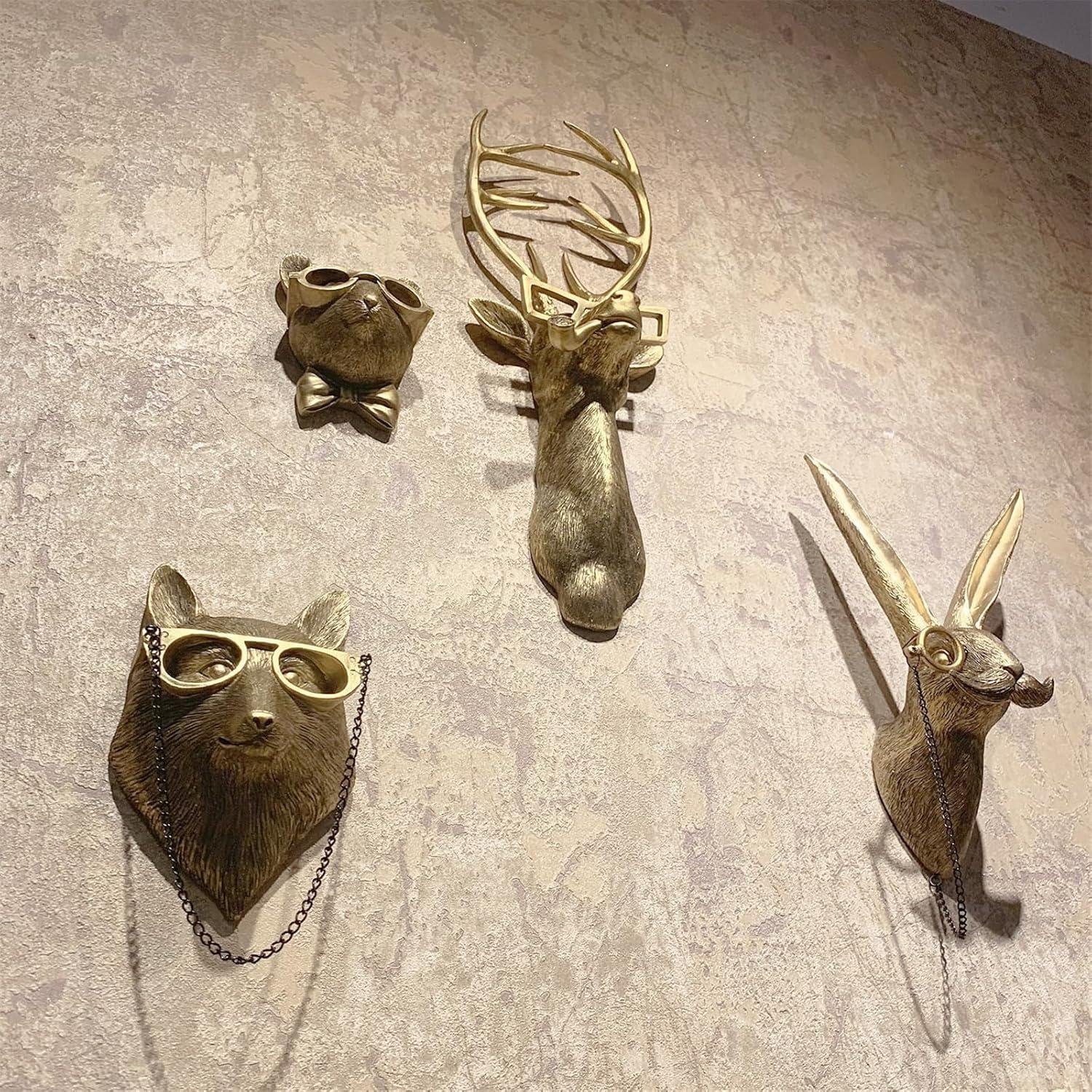 Our Review: GUASDIE Resin Animal Head Wall Decor for Stylish Homes